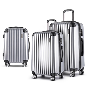 Wanderlite 3 Piece Luggage Suitcase Trol