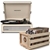 Crosley Voyager Portable Turntable - Dune + Free Record Storage Crate