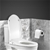 Toilet Bidet Seat Non Electric Hygiene Dual Nozzles Spray Wash Bathroom