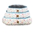 Charlie's Pet Reversible Oval Pad Bed - Rainbow Dots Large