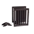 Charlie's Durable 100% MDF 4 Panel Freestanding Pet Gate Brown