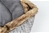 Charlie's Pet Round Bed with Faux Fur Cover Light Grey - Small