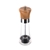 Gourmet Kitchen 2 Piece Salt and Pepper with Natural Bamboo Top - Silver