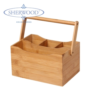 Sherwood Bamboo Cutlery Caddy - Natural 