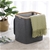 Sherwood Linen & Bamboo Rectangular Short Laundry Bag with Cover 40*33*43cm