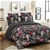Dreamaker 300TC Cotton Sateen Printed Quilt Cover Set Dark Jungle King Bed