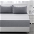 Dreamaker cotton jersey fitted sheet marble grey Queen Bed