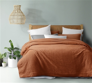 Dreamaker cotton waffle Quilt Cover Set 