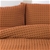 Dreamaker cotton waffle Quilt Cover Set SKB Rust