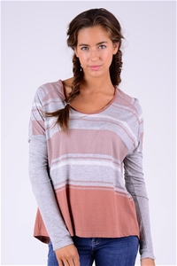 All About Eve Sunset Long Sleeve Tee