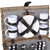 4 Person Picnic Basket Baskets Set Outdoor Blanket Deluxe Willow Storage