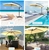 3M Umbrella Cantilever Cover Garden Patio Beach Umbrellas Crank Beige