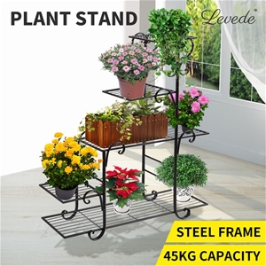 Levede Out/Indoor Plant Stand Metal Flow