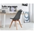 Artiss Dining Chairs DSW Retro Replica Eames Eiffel Chair Cafe Grey