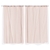 2x Blockout Curtains Panels 3 Layers w/ Gauze Room Darkening 240x213cm Rose