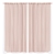 2x Blockout Curtains Panels 3 Layers w/ Gauze Room Darkening 240x230cm Rose