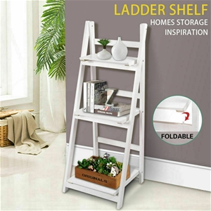 Levede 3 Tier Ladder Shelf Stand Storage