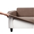 Sherwood Polygon Jacquard Easy Stretch LIGHT BROWN 3Seater Couch Sofa Cover