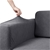 Sherwood Polygon Jacquard Easy Stretch GREY 2 Seater Couch Sofa Cover