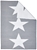 Medium Grey Upcycled Star Flatwoven Rug - 220X150cm