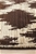 Medium Brown Matte Finish Tribal Rug - 230X160cm