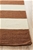 Medium Taupe Handmade Wool Striped Flatwoven Rug - 225X155cm