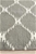 Medium Grey Handmade Wool Ripple Flatwoven Rug - 225X155cm
