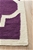 Medium Purple Handmade Wool Trellis Flatwoven Rug - 225X155cm