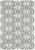 Large Grey Handmade Wool Snowflake Flatwoven Rug - 280X190cm