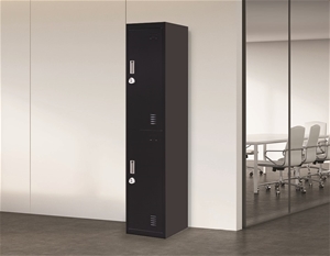 2-Door Vertical Locker for Office Gym Sh