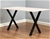 X Shaped Table Bench Desk Legs Retro Industrial Design Fully Welded