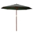 Instahut Umbrella Outdoor Pole Stand Sun Beach Garden Deck Charcoal 3M