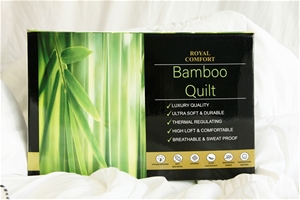 Bamboo quilt 350 gsm in retail box Queen