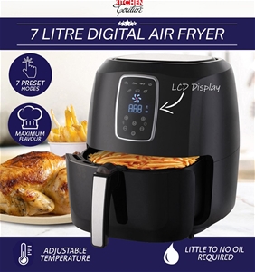 Kitchen Couture 7L Digital Air Fryer (Bl