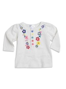 Pumpkin Patch Baby Girl's Floral Embroid