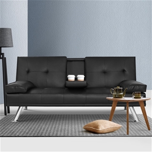 Artiss Sofa Bed Lounge Futon Couch 3 Sea