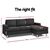 Artiss Sofa Lounge Set Couch Futon Corner Chaise Fabric 3 Seater Suite
