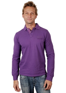 Fresh Long Sleeve Polo Purple
