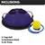 Yoga Balls With Resistance Bands In Purple