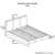 King Size Leatheratte Bed Frame in Black Colour with Metal Joint Slat Base