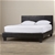 Single Size Leatheratte Bed Frame in Black with Metal Joint Slat Base