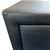 Bedside Table 2 drawers PU Leather Side Table Night Stand Storage in Black