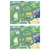 2PK Peppa Pig Megamat 61x47in w/ Assorted Vehicle