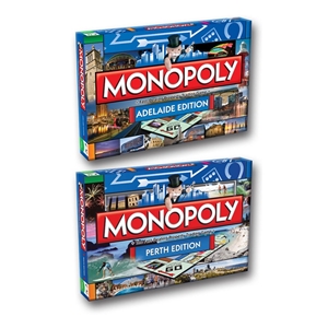 2PK Monopoly Board Game Perth & Adelaide