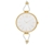 Calvin Klein Women's 38mm Selection Leather Watch - White/Gold