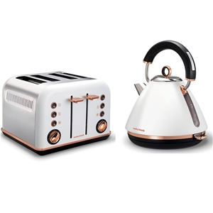 Morphy Richards White Accents Rose Gold 