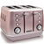 Morphy Richards Evoke 4 Slice Toaster - Rose Quartz