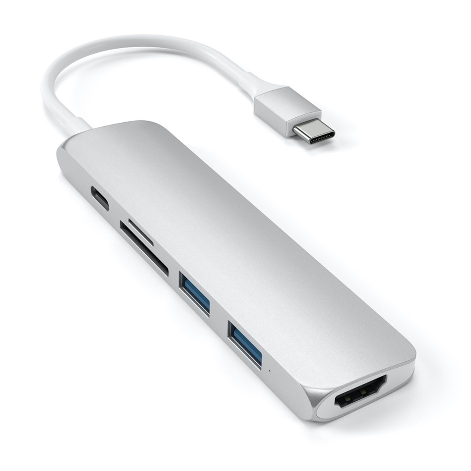 Satechi Slim USB-C MultiPort Adapter Version 2 (Silver)