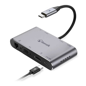 Bonelk 8-In-1 Multi Hub HDMI/LAN/VGA/USB