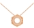 Swarovski Bolt Necklace - Crystal/Rose Gold